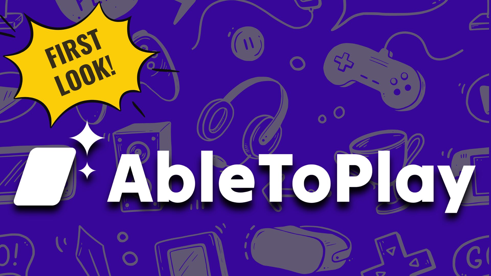 A graphic for an article about AbleToPlay, a new website to find accessible videogames.